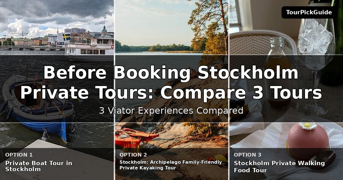 Stockholm private tours – three Viator experiences compared