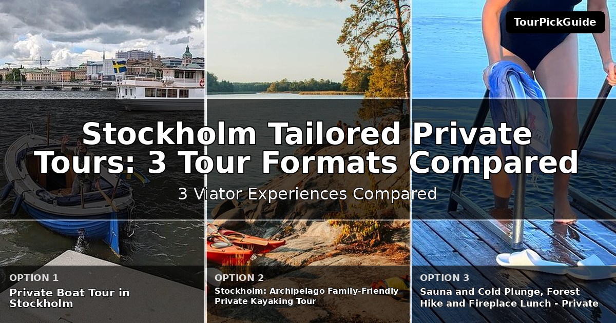 Stockholm tailored private tours – three Viator experiences compared