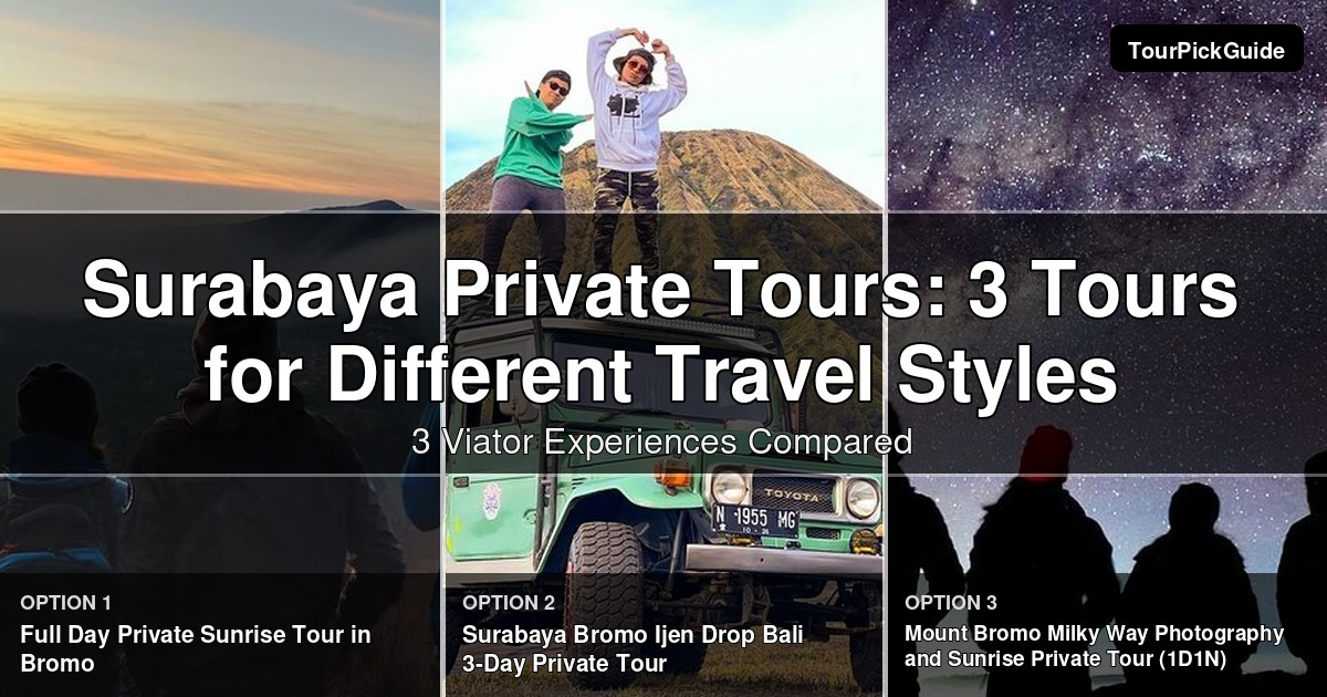 Surabaya private tours – three Viator experiences compared