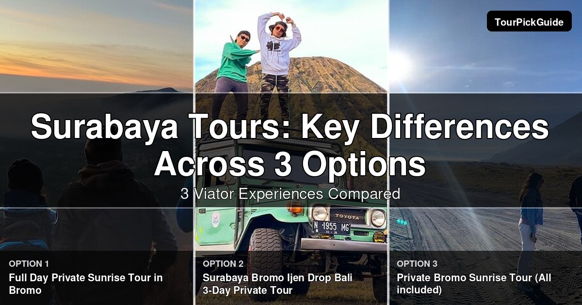 Surabaya tours – three Viator experiences compared