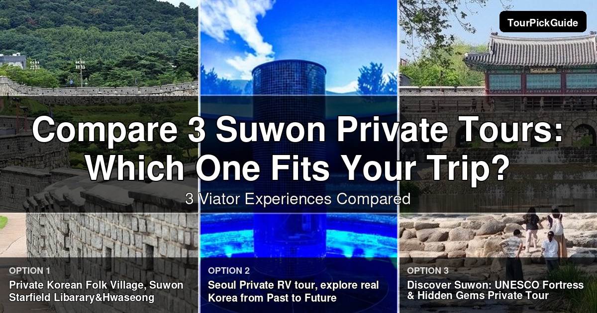 Suwon private tours – three Viator experiences compared