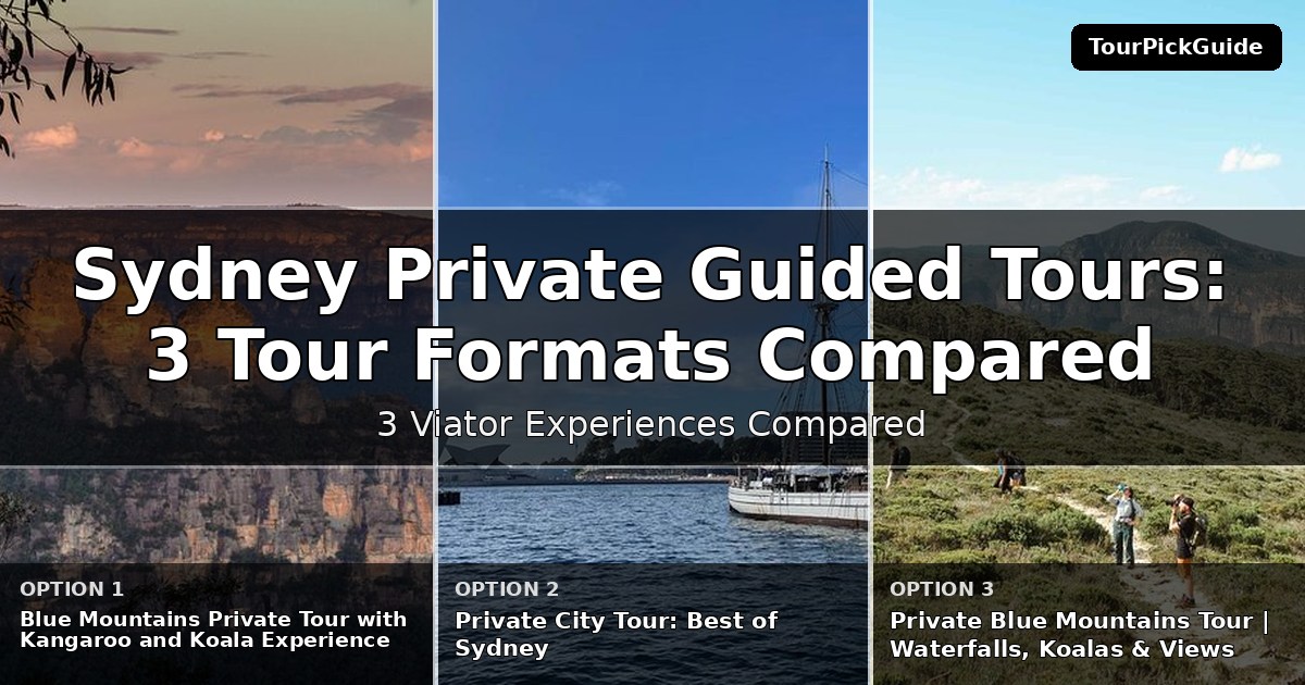 Sydney private guided tours – three Viator experiences compared