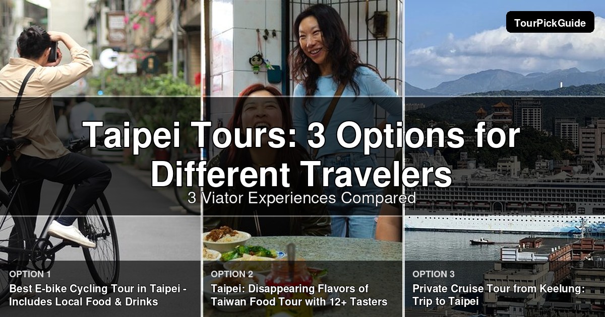 Taipei tours – three Viator experiences compared