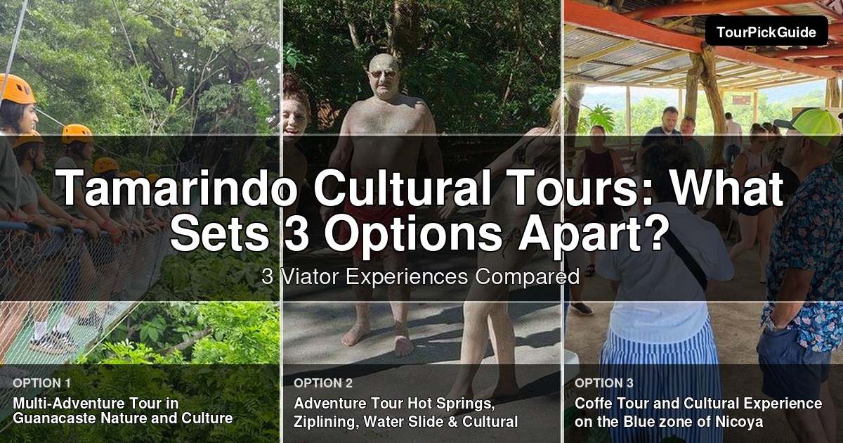 Tamarindo cultural tours – three Viator experiences compared