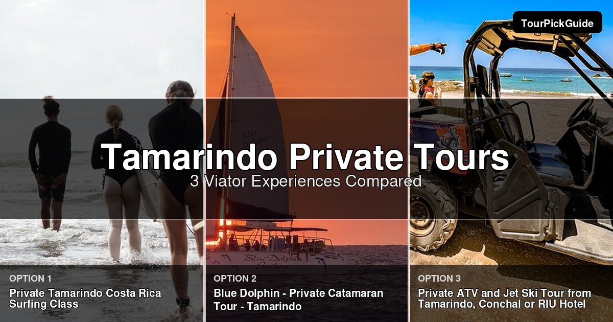 Tamarindo private tours – three Viator experiences compared