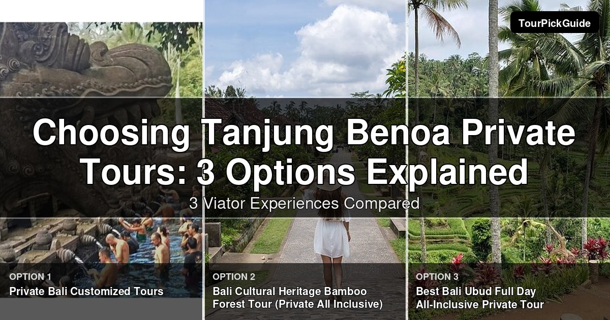 Tanjung Benoa private tours – three Viator experiences compared