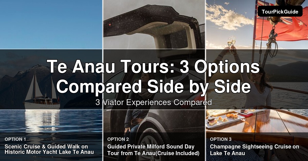 Te Anau tours – three Viator experiences compared