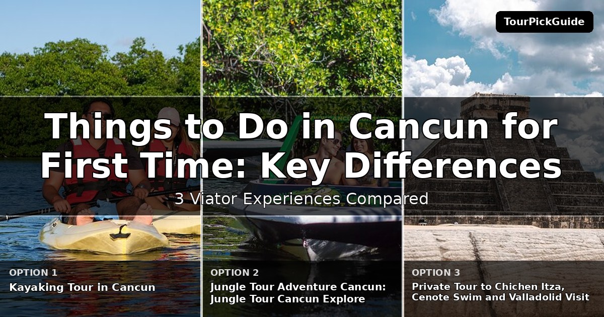 things to do in Cancun for first time visitors – three Viator experiences compared