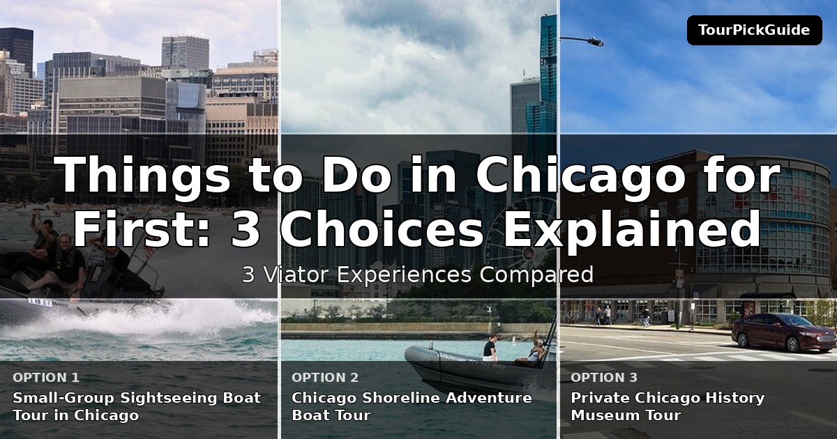 things to do in Chicago for first time visitors – three Viator experiences compared