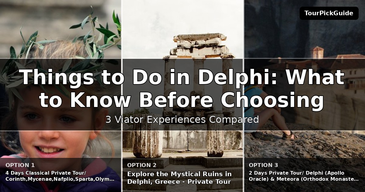 things to do in Delphi – three Viator experiences compared