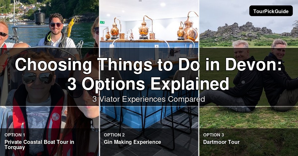 things to do in Devon – three Viator experiences compared
