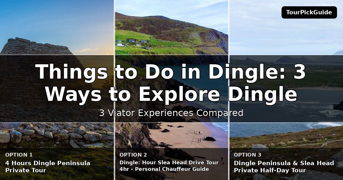 things to do in Dingle – three Viator experiences compared