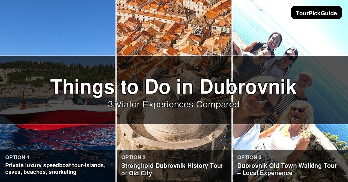 things to do in Dubrovnik – three Viator experiences compared
