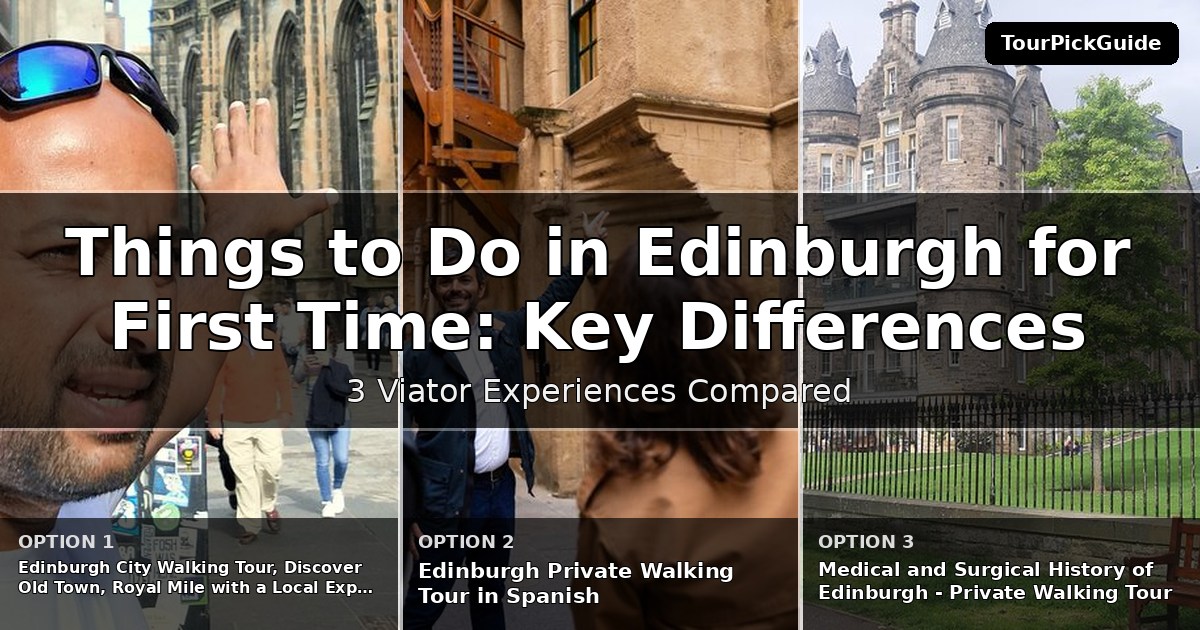 things to do in Edinburgh for first time visitors – three Viator experiences compared