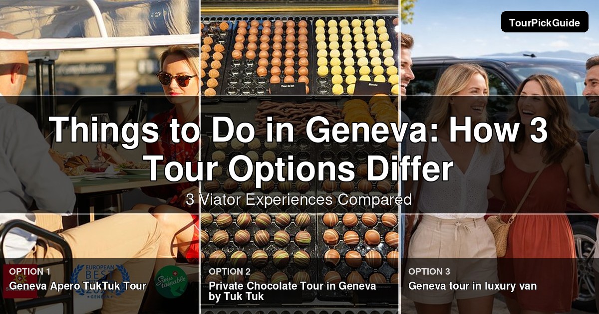 things to do in Geneva – three Viator experiences compared