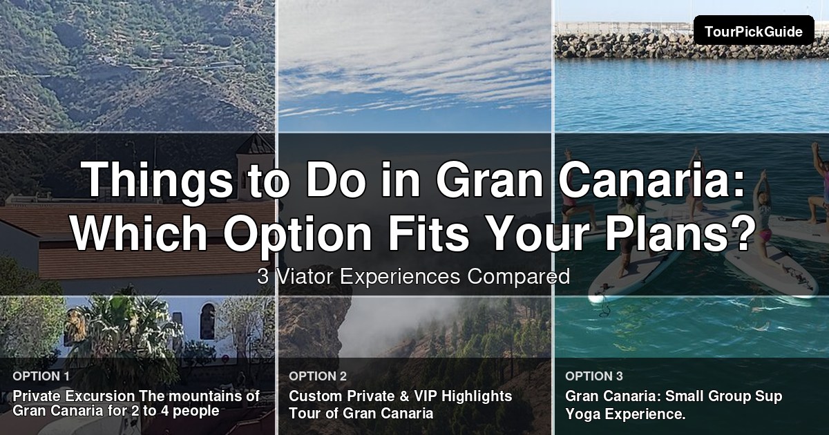 things to do in Gran Canaria – three Viator experiences compared