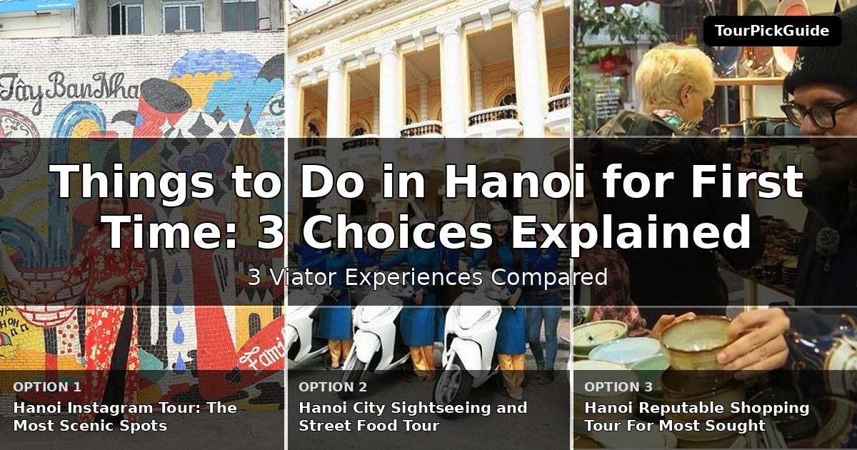 things to do in Hanoi for first time visitors – three Viator experiences compared