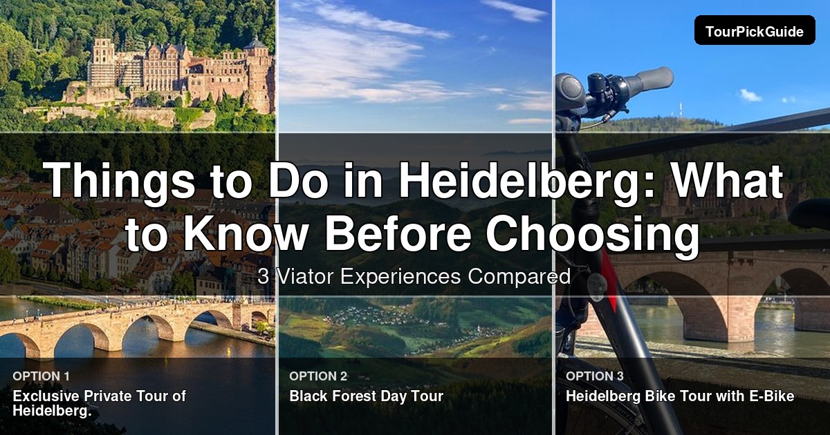 things to do in Heidelberg – three Viator experiences compared