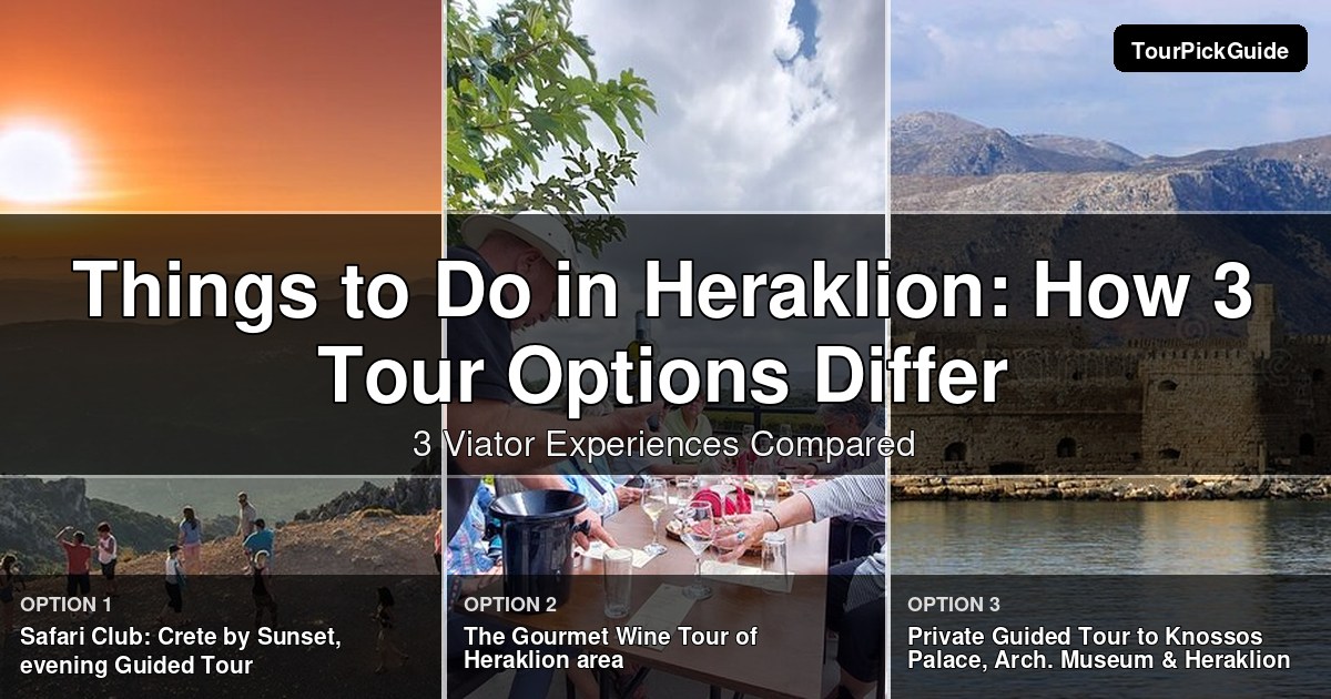 things to do in Heraklion – three Viator experiences compared