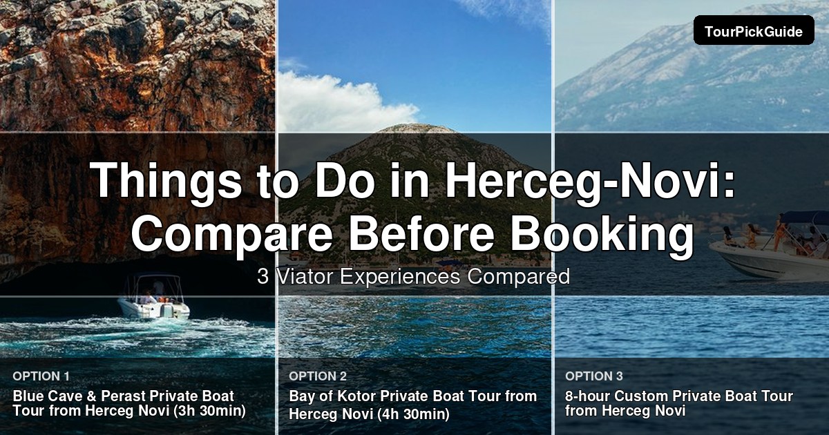 things to do in Herceg-Novi Municipality – three Viator experiences compared