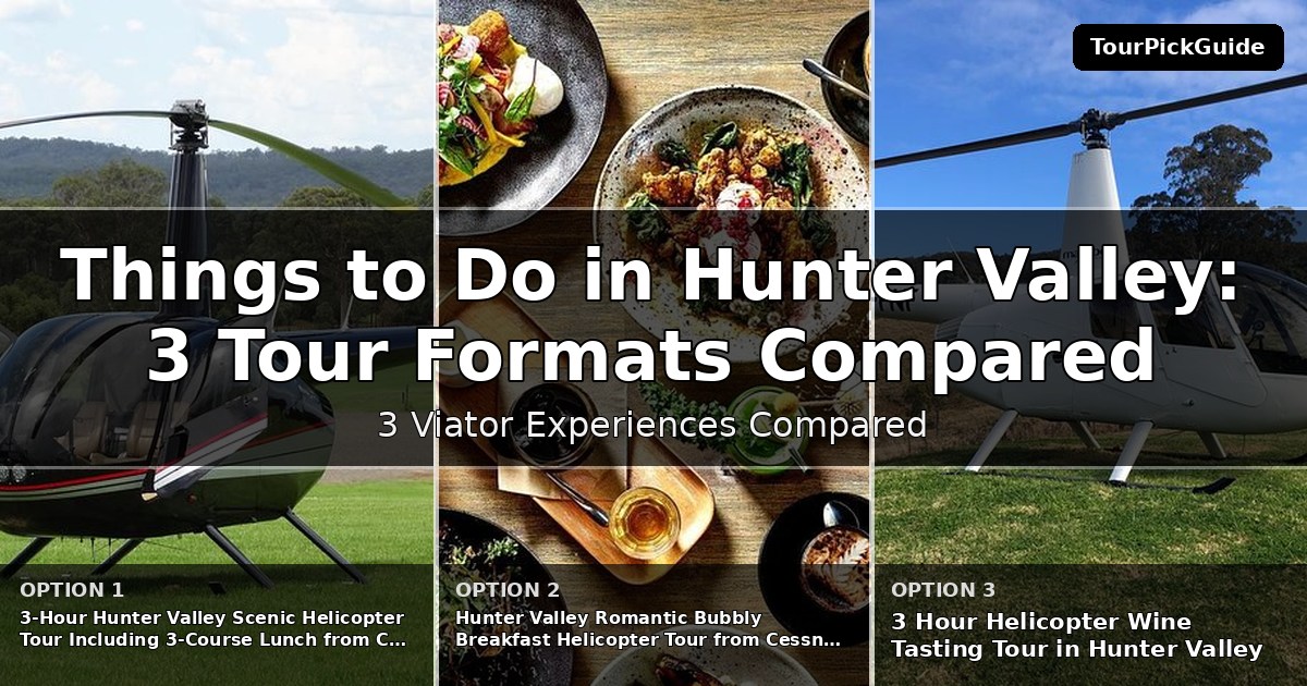 things to do in Hunter Valley – three Viator experiences compared