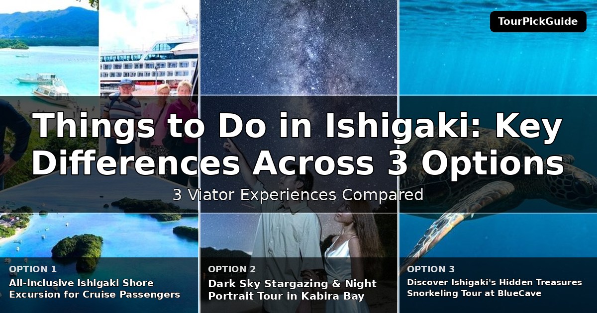 things to do in Ishigaki – three Viator experiences compared