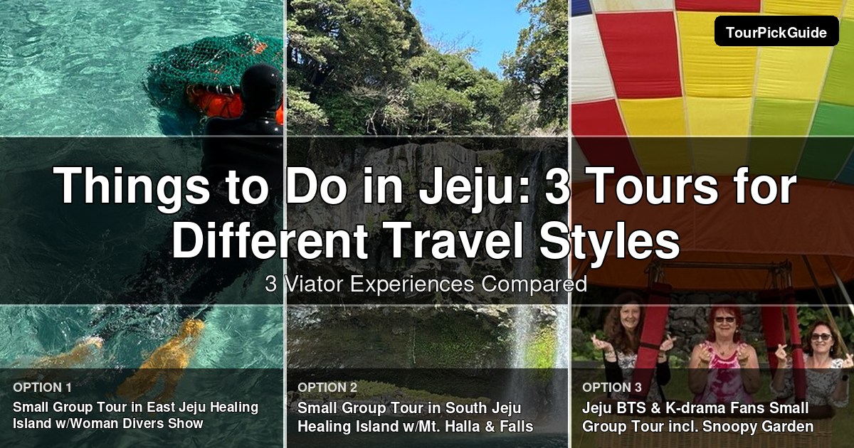 things to do in Jeju – three Viator experiences compared