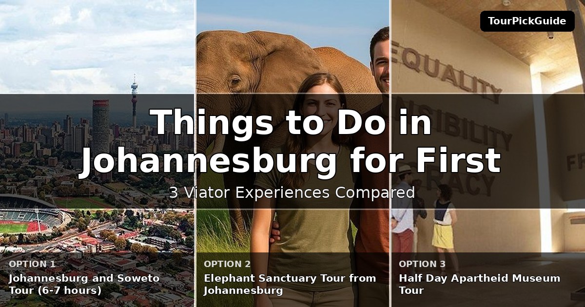 things to do in Johannesburg for first time visitors – three Viator experiences compared