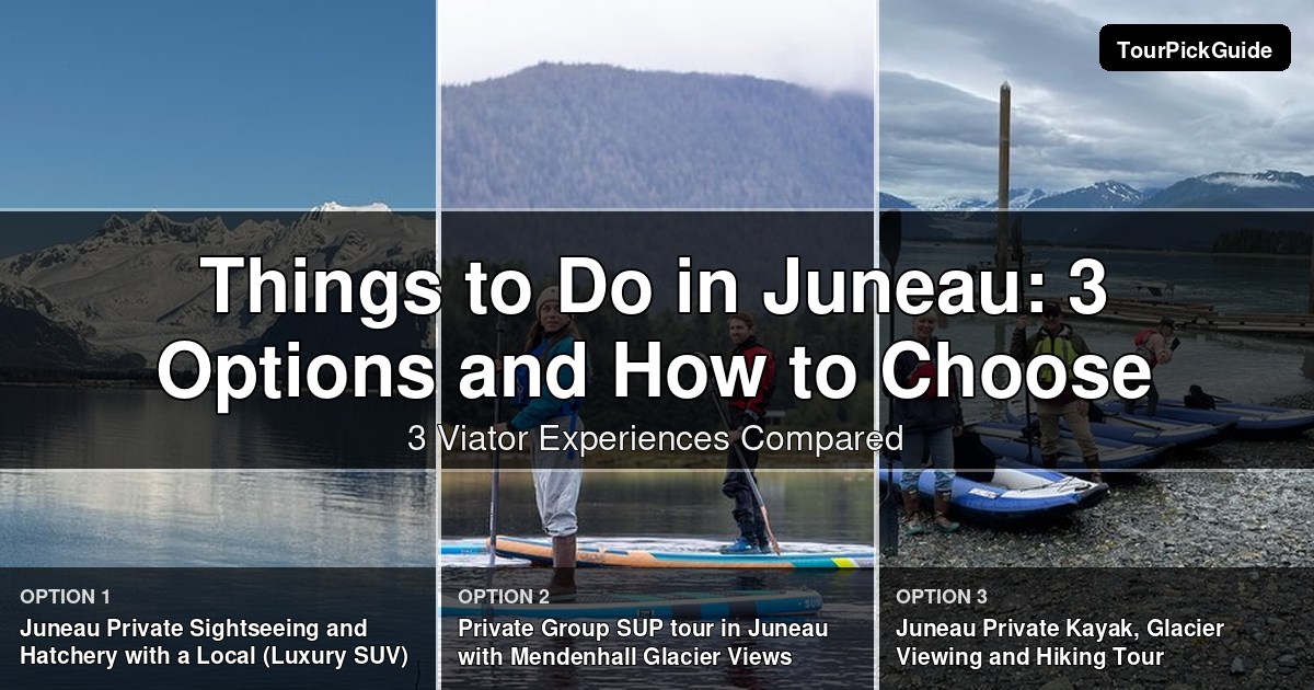things to do in Juneau – three Viator experiences compared