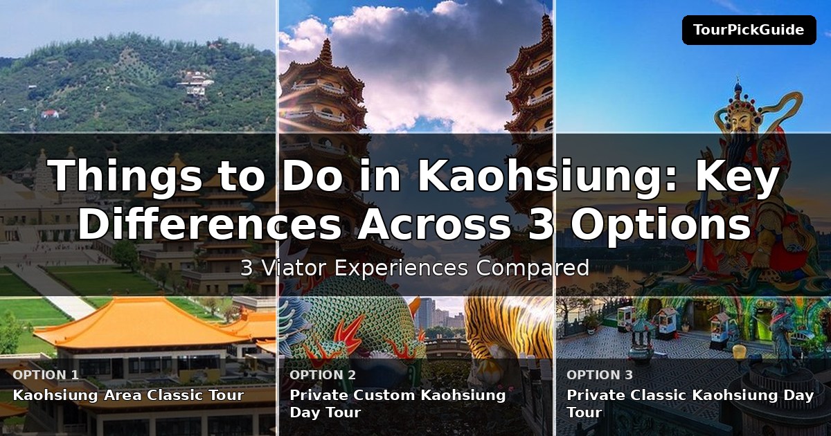 things to do in Kaohsiung – three Viator experiences compared