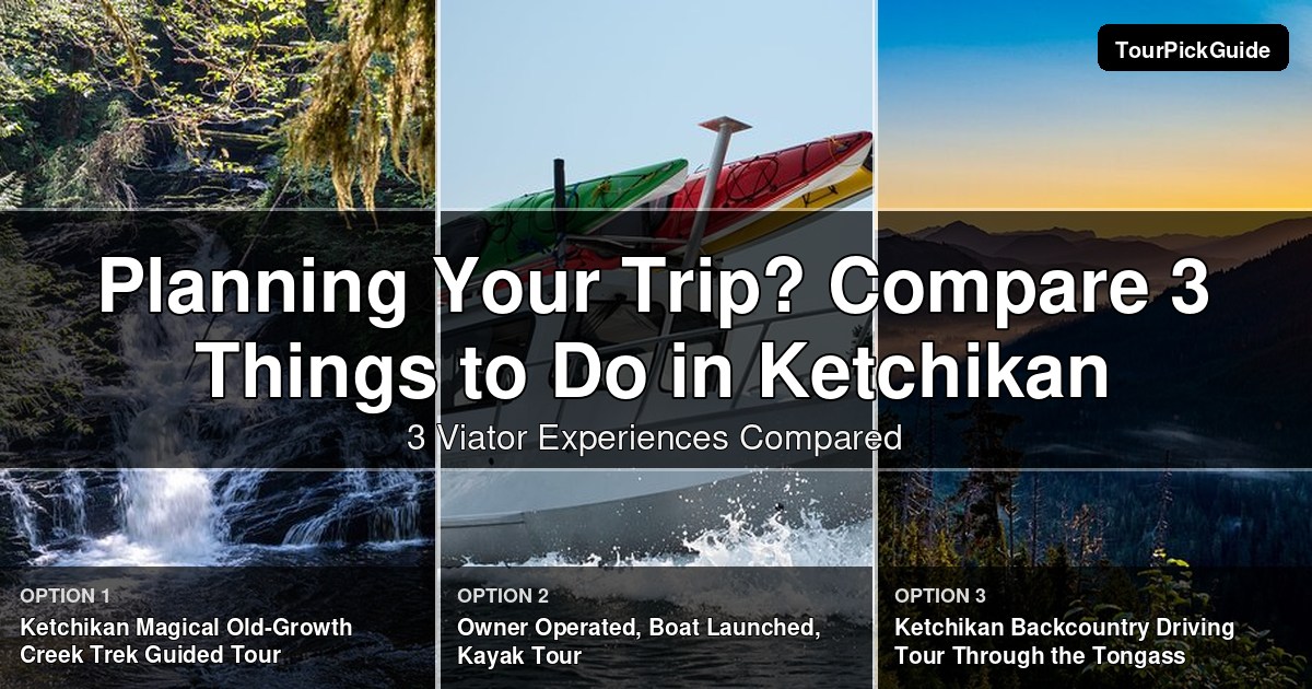 things to do in Ketchikan – three Viator experiences compared