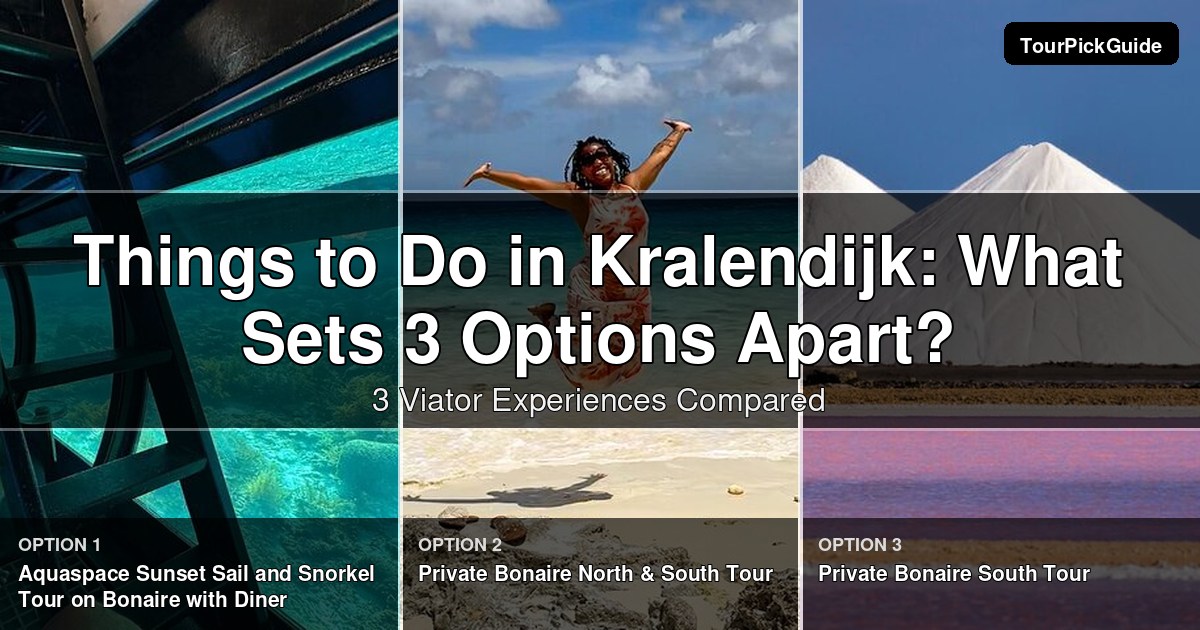 things to do in Kralendijk – three Viator experiences compared