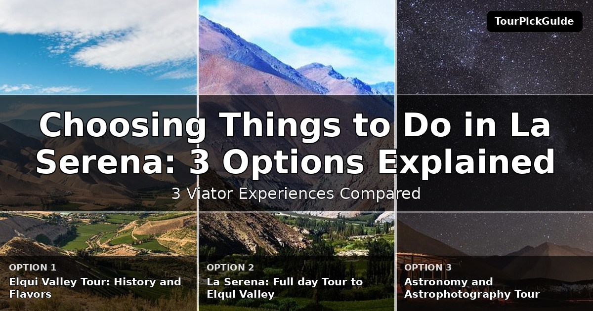 things to do in La Serena – three Viator experiences compared