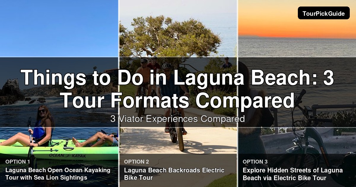 things to do in Laguna Beach – three Viator experiences compared