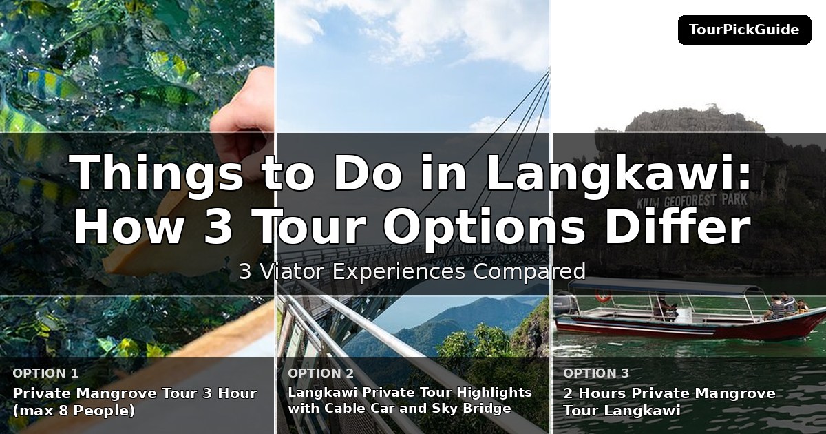 things to do in Langkawi – three Viator experiences compared