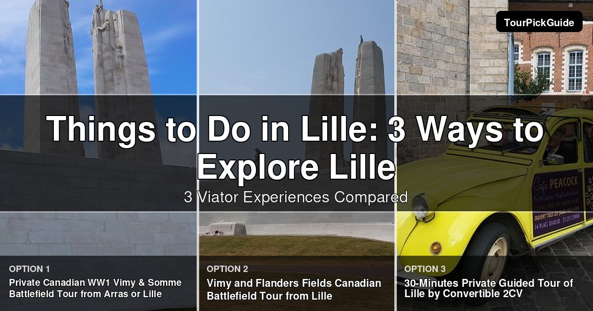 things to do in Lille – three Viator experiences compared