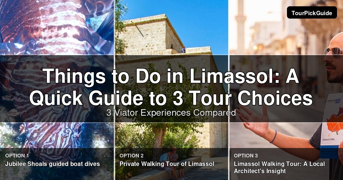 things to do in Limassol – three Viator experiences compared