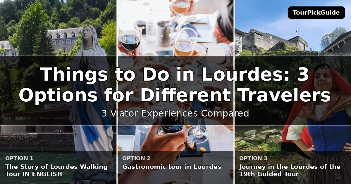 things to do in Lourdes – three Viator experiences compared