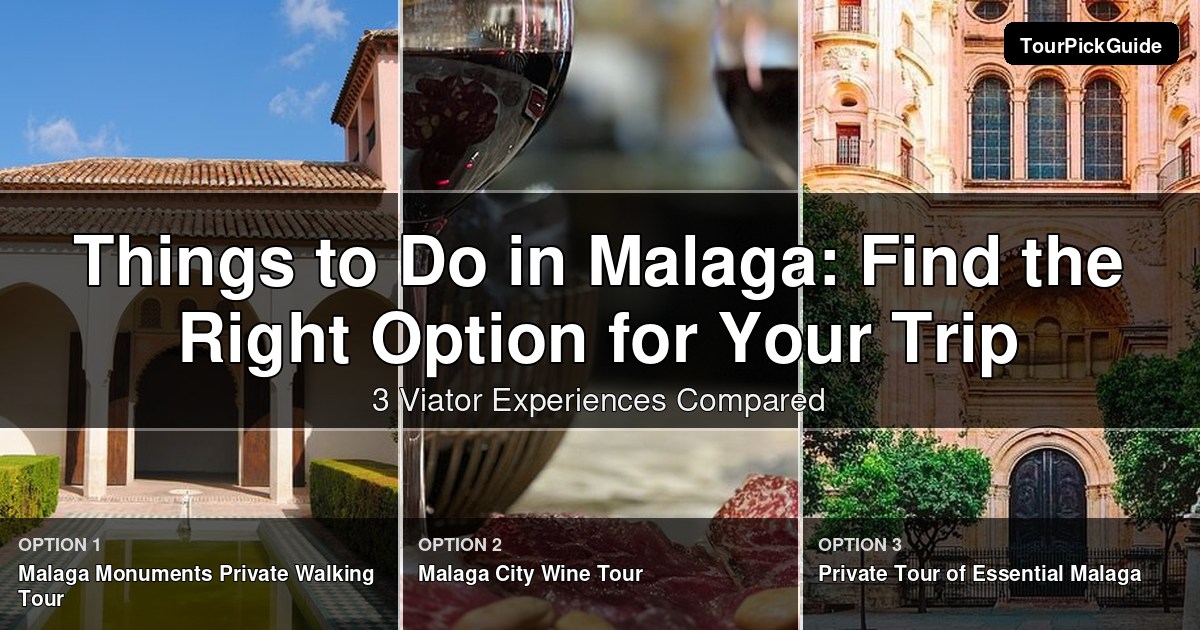 things to do in Malaga – three Viator experiences compared