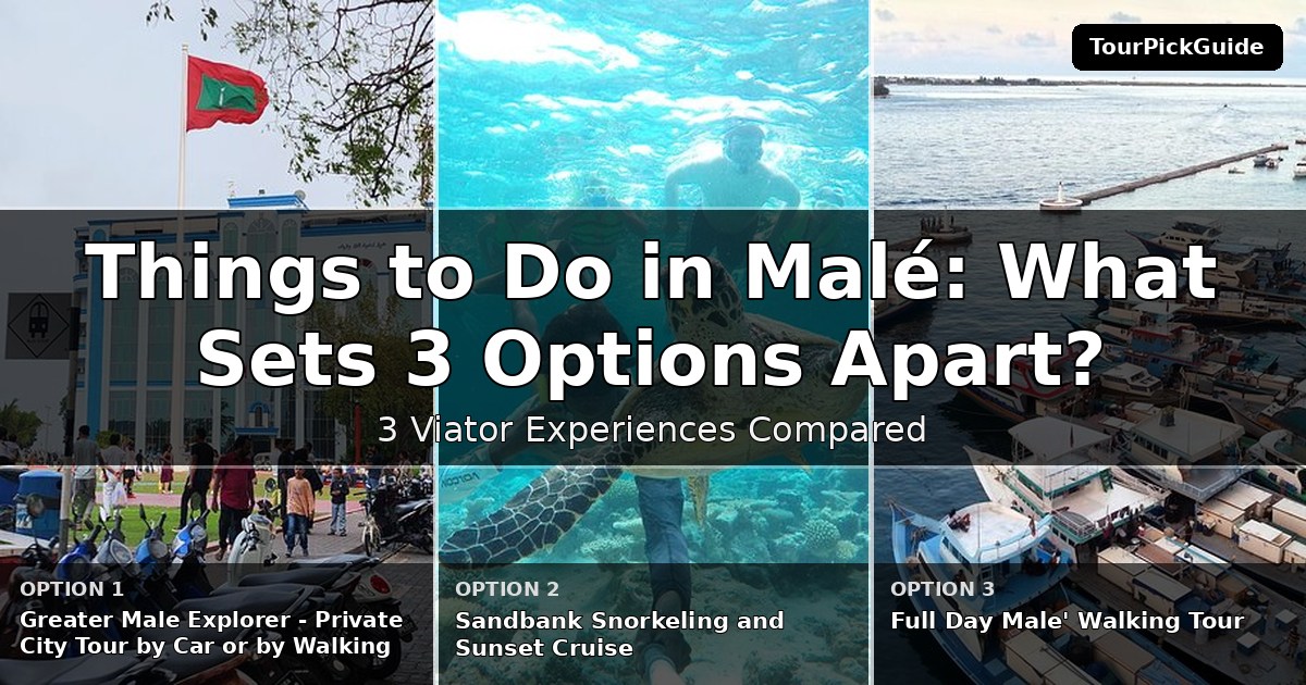 things to do in Malé – three Viator experiences compared