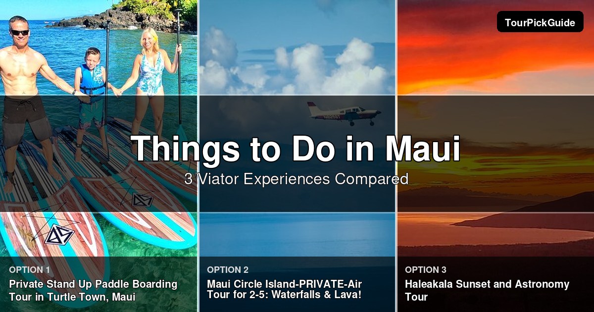 things to do in Maui – three Viator experiences compared