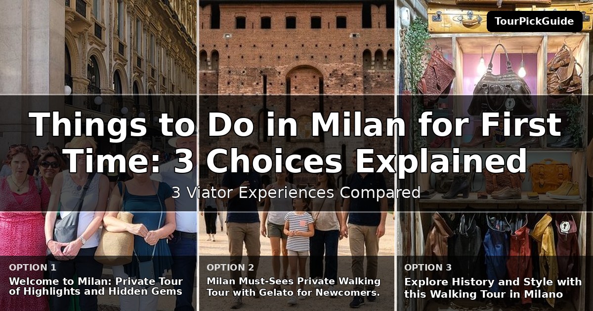 things to do in Milan for first time visitors – three Viator experiences compared