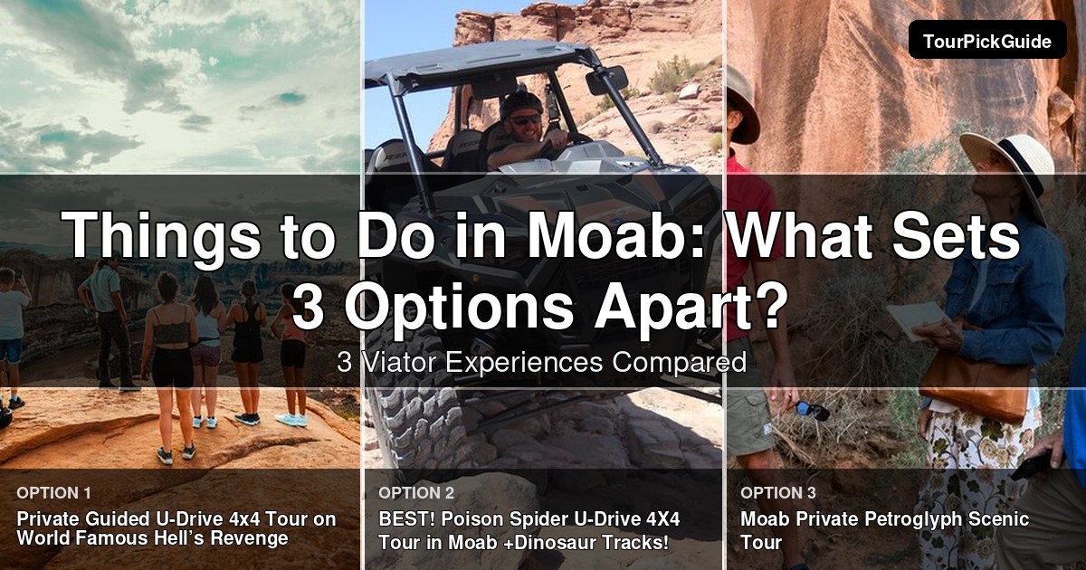 things to do in Moab – three Viator experiences compared