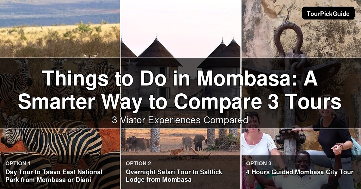 things to do in Mombasa – three Viator experiences compared