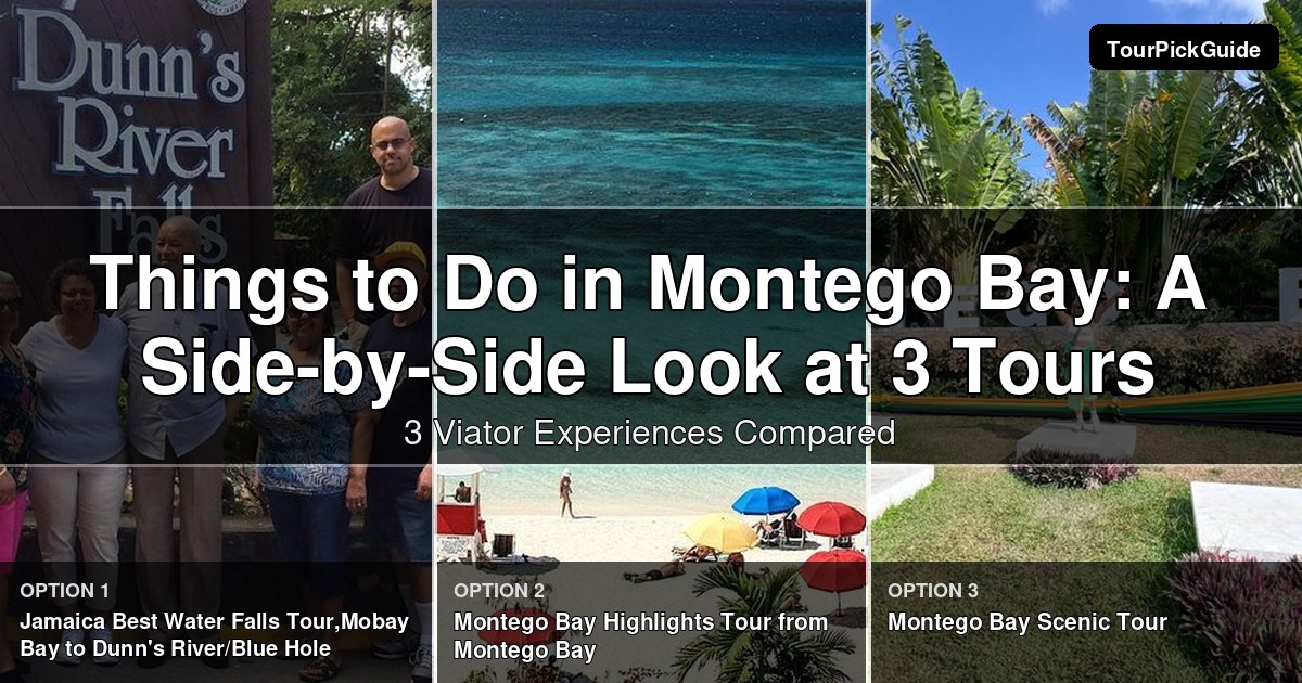 things to do in Montego Bay – three Viator experiences compared