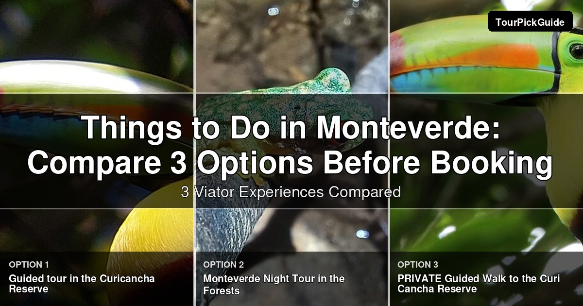 things to do in Monteverde – three Viator experiences compared