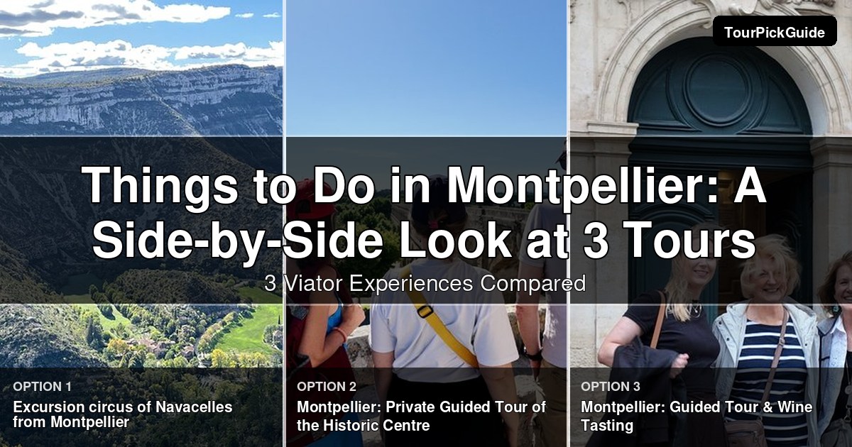 things to do in Montpellier – three Viator experiences compared