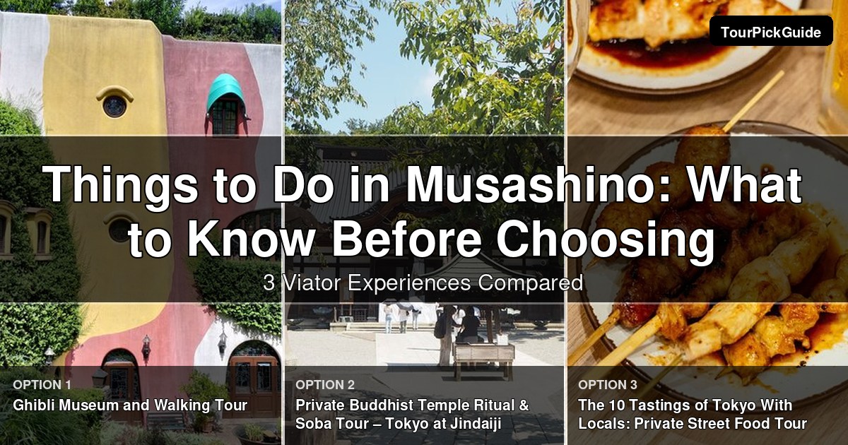 things to do in Musashino – three Viator experiences compared