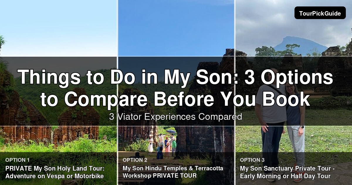 things to do in My Son – three Viator experiences compared