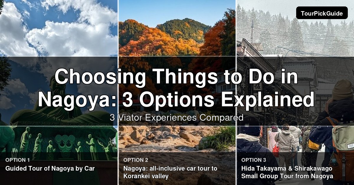 things to do in Nagoya – three Viator experiences compared